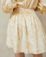 femmes Loeffler Randall floral de vigne ton sur ton jupe smockée sidney vêtements 8HL8246 - Image 3