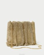 femmes Loeffler Randall foins pochette froncée à strass ember Sacs 8HL8385 - Image 2