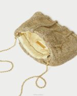 femmes Loeffler Randall foins pochette froncée à strass ember Sacs 8HL8385 - Image 3