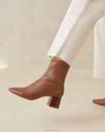femmes Loeffler Randall gland bottine stretch à talon mi-haut alec chaussures 8HL8287 - Image 5