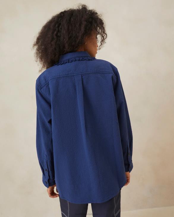 femmes Loeffler Randall indigo manteau de corvée à œillets zeke vêtements 8HL8261 - Image 2