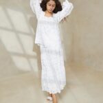femmes Loeffler Randall Ivoire lilibet crème col carré haut vêtements 8HL8198