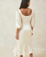 femmes Loeffler Randall Ivoire robe longue courbe carmina vêtements 8HL8169 - Image 3