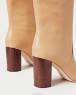 femmes Loeffler Randall kaki botte haute dorée chaussures 8HL8288 - Image 4