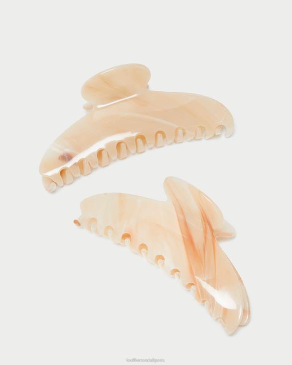 femmes Loeffler Randall marbre beige griffe de cheveux Koda accessoires 8HL8157 - Image 2