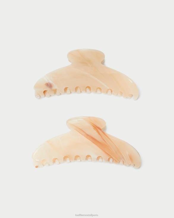 femmes Loeffler Randall marbre beige griffe de cheveux Koda accessoires 8HL8157 - Image 1