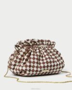 femmes Loeffler Randall marron/crème mini pochette Willa Sacs 8HL8383 - Image 2
