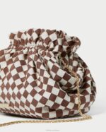 femmes Loeffler Randall marron/crème mini pochette Willa Sacs 8HL8383 - Image 4
