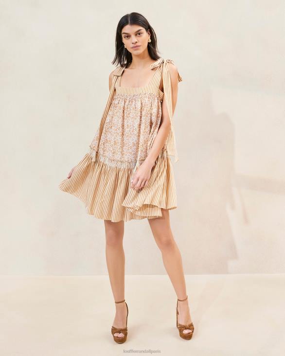 femmes_loeffler_randall_marron_fleuri_rayure_marron_robe_janie_a_ourlet_volante_vetements_8hl8189.jpg femmes Loeffler Randall marron fleuri/rayure marron robe janie à ourlet volanté vêtements 8HL8189 - Image 1