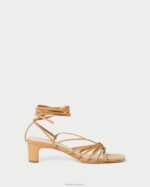 femmes Loeffler Randall Miel lola noeud à lacets mi-talon chaussures 8HL897 - Image 2