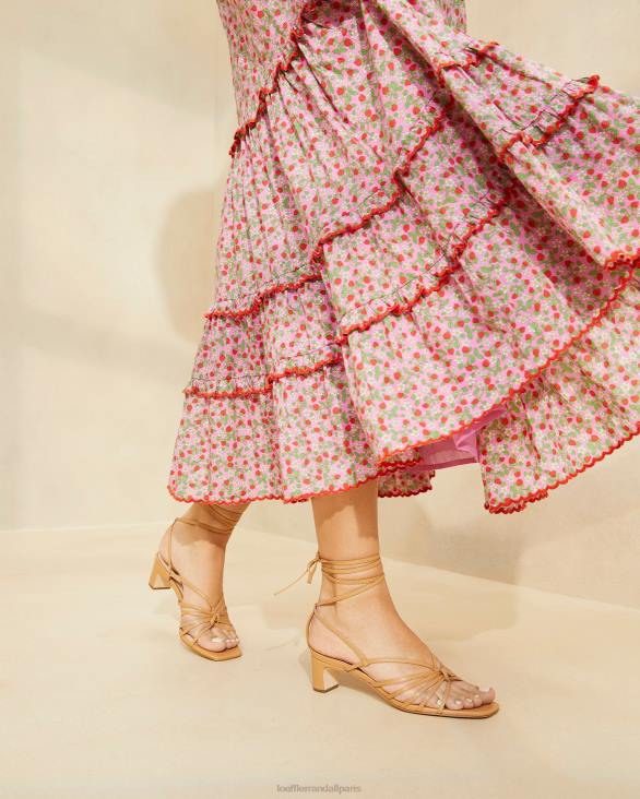 femmes Loeffler Randall Miel lola noeud à lacets mi-talon chaussures 8HL897 - Image 5