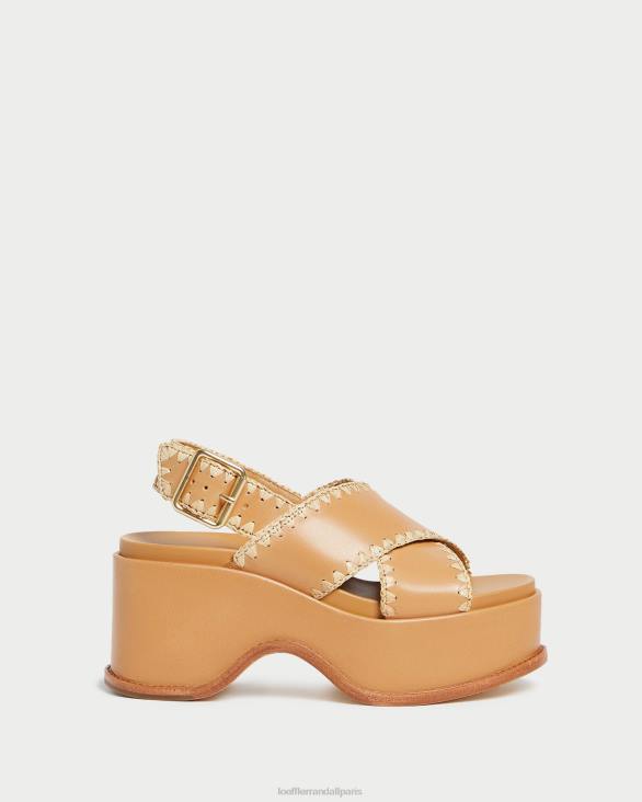 femmes Loeffler Randall miel/naturel sandale plateforme mae chaussures 8HL8128 - Image 2