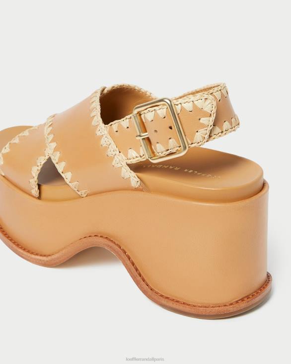 femmes Loeffler Randall miel/naturel sandale plateforme mae chaussures 8HL8128 - Image 4
