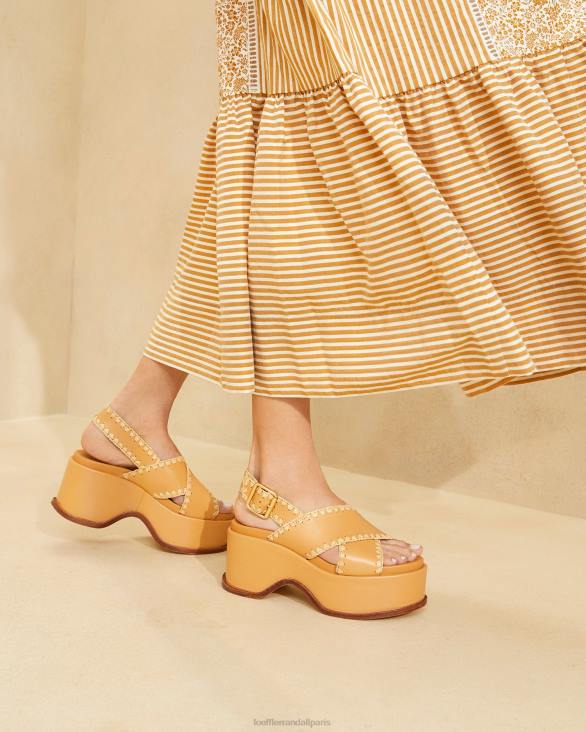 femmes Loeffler Randall miel/naturel sandale plateforme mae chaussures 8HL8128 - Image 5
