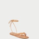 femmes Loeffler Randall Miel sandale portefeuille lilla chaussures 8HL8106