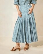 femmes Loeffler Randall mini vichy vert jupe plissée emlyn vêtements 8HL8223 - Image 3