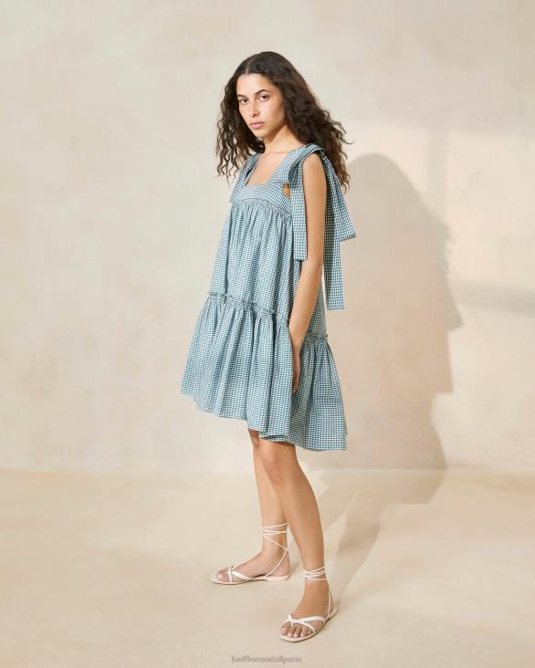 femmes_loeffler_randall_mini_vichy_vert_robe_janie_a_ourlet_volante_vetements_8hl8191.jpg femmes Loeffler Randall mini vichy vert robe janie à ourlet volanté vêtements 8HL8191 - Image 1