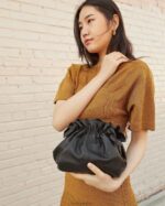 femmes Loeffler Randall nappa noir mini pochette Willa Sacs 8HL8336 - Image 5