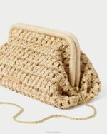 femmes Loeffler Randall naturel embrayage à cadre trudie Sacs 8HL8390 - Image 4