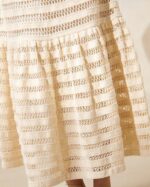 femmes Loeffler Randall naturel jupe en crochet à ourlet volanté Scarlett vêtements 8HL8232 - Image 2