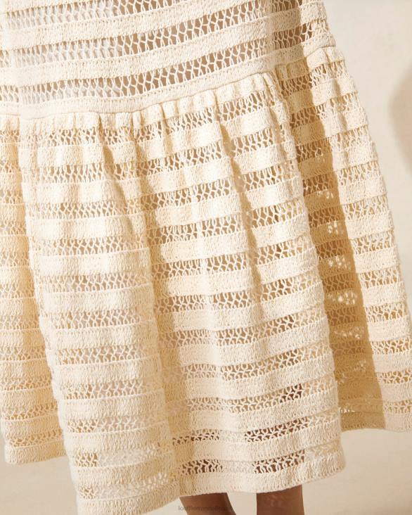 femmes Loeffler Randall naturel jupe en crochet à ourlet volanté Scarlett vêtements 8HL8232 - Image 2