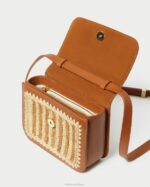 femmes Loeffler Randall naturel/marron/cognac sac à bandoulière au crochet Kenton Sacs 8HL8328 - Image 3