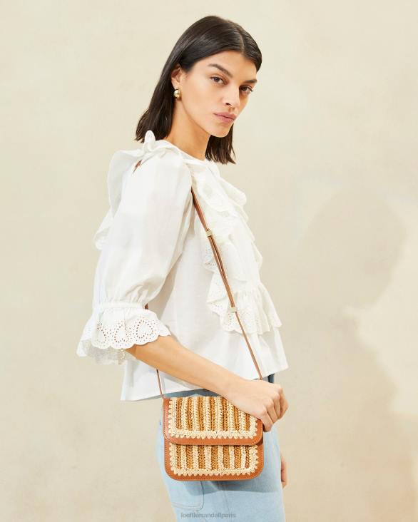 femmes Loeffler Randall naturel/marron/cognac sac à bandoulière au crochet Kenton Sacs 8HL8328 - Image 5