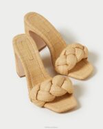 femmes Loeffler Randall naturel mule courbe tressée freya chaussures 8HL841 - Image 3