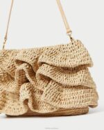 femmes Loeffler Randall naturel pochette à volants odette Sacs 8HL8375 - Image 2