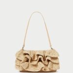 femmes Loeffler Randall naturel pochette à volants odette Sacs 8HL8375