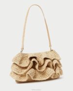 femmes Loeffler Randall naturel pochette à volants odette Sacs 8HL8375 - Image 3
