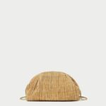 femmes Loeffler Randall naturel pochette dôme plissée Bailey Sacs 8HL8367