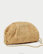 femmes Loeffler Randall naturel pochette dôme plissée Bailey Sacs 8HL8367 - Image 3