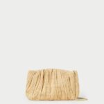 femmes Loeffler Randall naturel pochette plissée plate brit Sacs 8HL8368