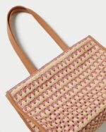 femmes Loeffler Randall naturel/rose/miel cabas pia au crochet Sacs 8HL8315 - Image 2