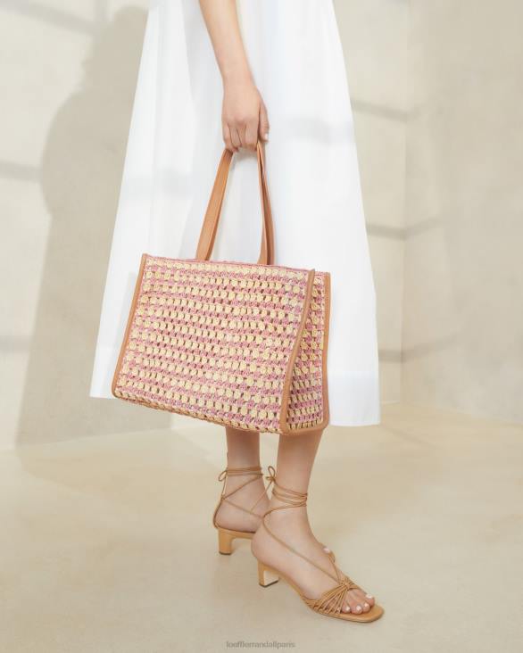 femmes Loeffler Randall naturel/rose/miel cabas pia au crochet Sacs 8HL8315 - Image 3