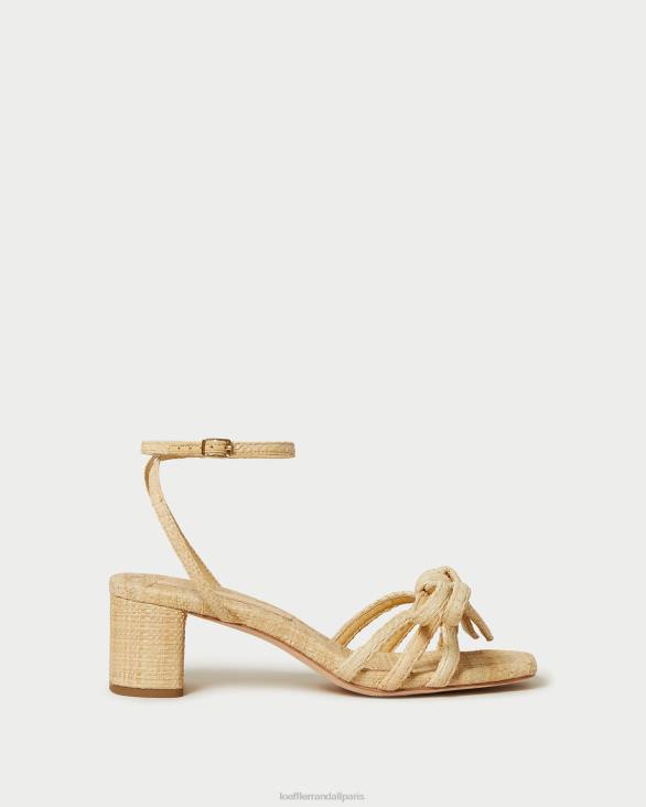 femmes Loeffler Randall naturel sandale mikel à nœud et talon chaussures 8HL829 - Image 2