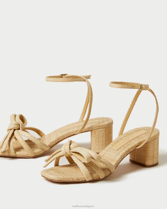 femmes Loeffler Randall naturel sandale mikel à nœud et talon chaussures 8HL829 - Image 3