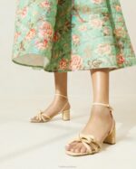 femmes Loeffler Randall naturel sandale mikel à nœud et talon chaussures 8HL829 - Image 5