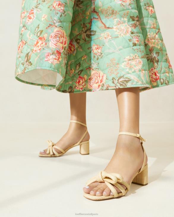 femmes Loeffler Randall naturel sandale mikel à nœud et talon chaussures 8HL829 - Image 5