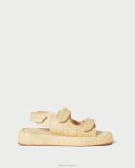 femmes Loeffler Randall naturel sandale plateforme en raphia blaise chaussures 8HL8101 - Image 2