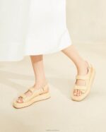 femmes Loeffler Randall naturel sandale plateforme en raphia blaise chaussures 8HL8101 - Image 5