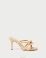 femmes Loeffler Randall naturel talon à nœud margi chaussures 8HL835 - Image 2