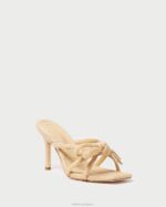 femmes Loeffler Randall naturel talon à nœud margi chaussures 8HL835