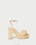 femmes Loeffler Randall naturel talon plateforme fae chaussures 8HL821 - Image 2