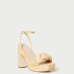 femmes Loeffler Randall naturel talon plateforme fae chaussures 8HL821
