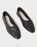 femmes Loeffler Randall noir ballerines tissées Landry chaussures 8HL8306 - Image 3