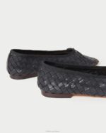 femmes Loeffler Randall noir ballerines tissées Landry chaussures 8HL8306 - Image 4