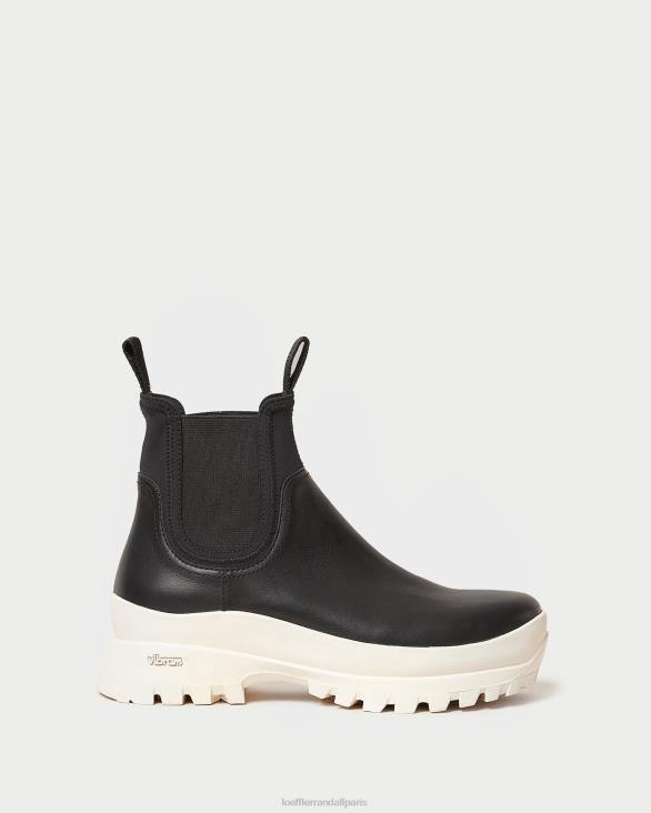 femmes Loeffler Randall noir blanc botte météo tara crème chaussures 8HL8280 - Image 2
