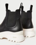 femmes Loeffler Randall noir blanc botte météo tara crème chaussures 8HL8280 - Image 4